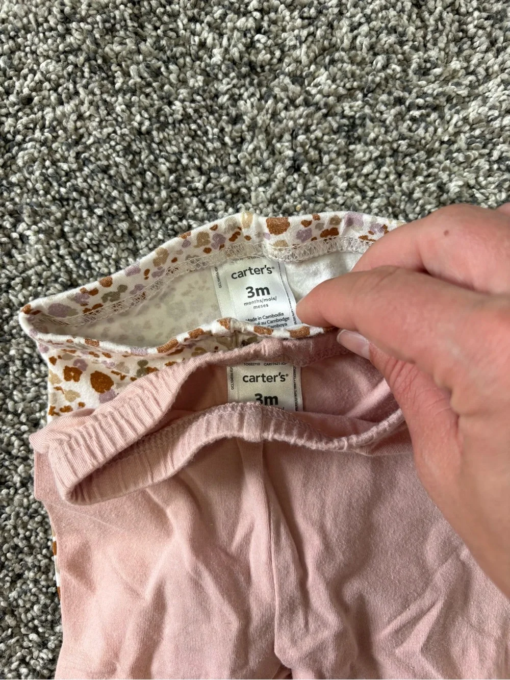Baby Girl Clothes Lot 3 Months Carter’s Onesies Pants Bundle 14 Pieces